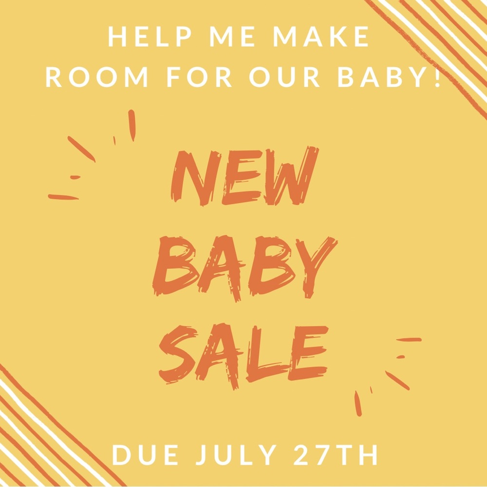 New Baby Sale Announcement
